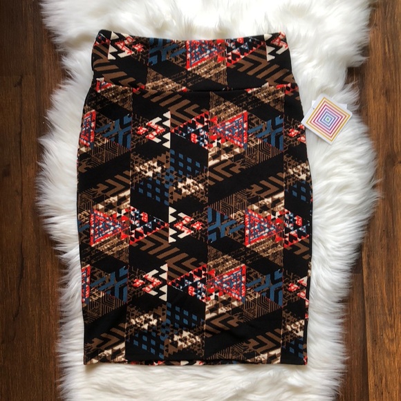 LuLaRoe Dresses & Skirts - Lularoe Cassie NWT Tribal Print Skirt
